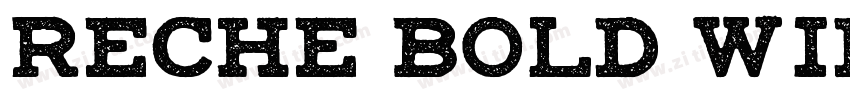 Reche Bold wide Bol字体转换